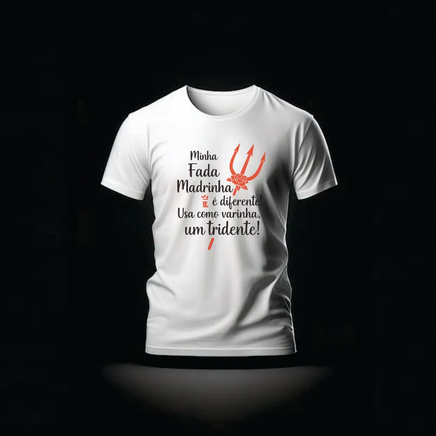 Camiseta Fada Madrinha Tridente — Rei 7 da Lira